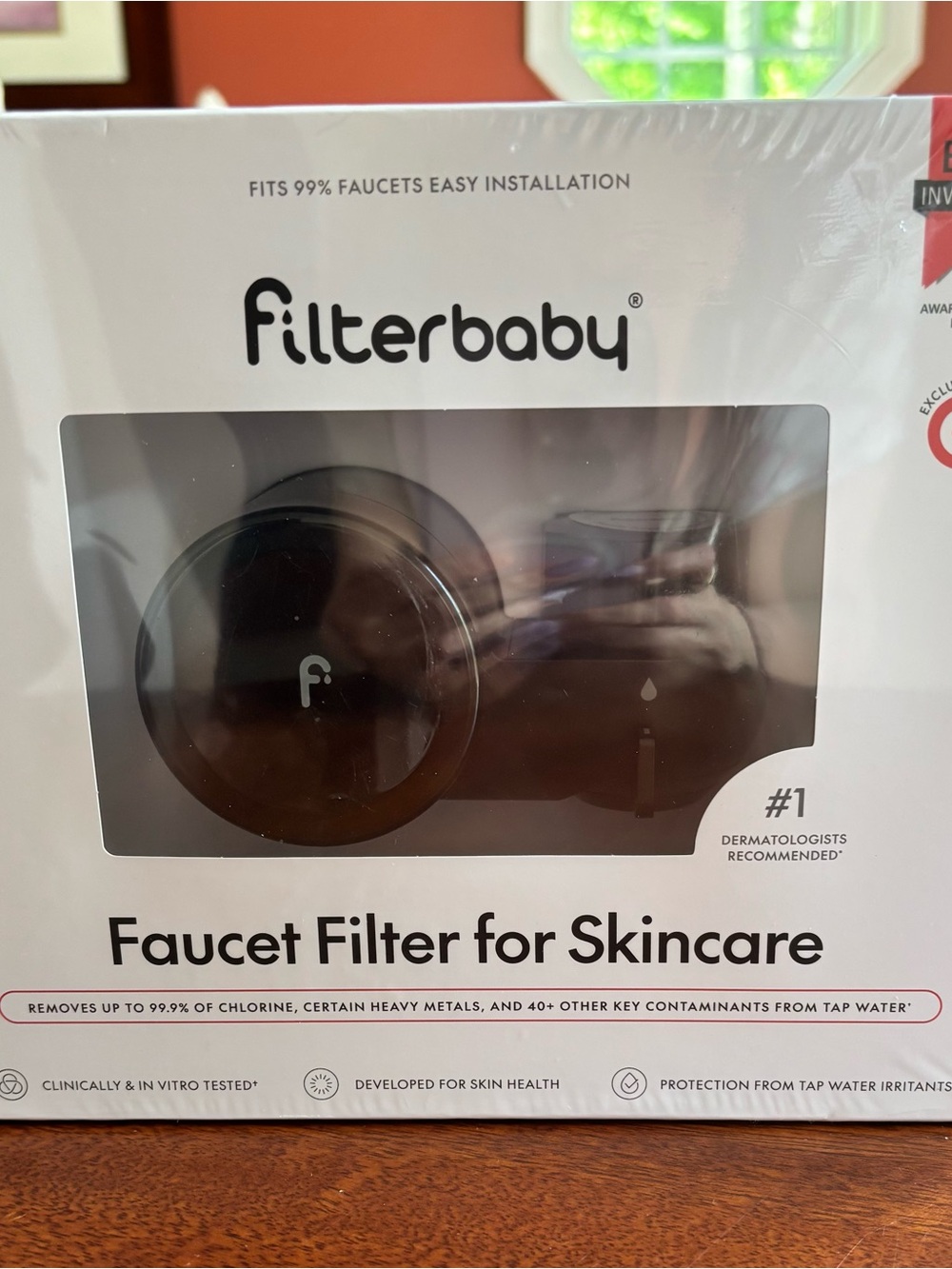 Filterbaby Black Faucet Filter for Skincare - Faucet Water Purifier